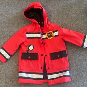 Boys firefighter raincoat
